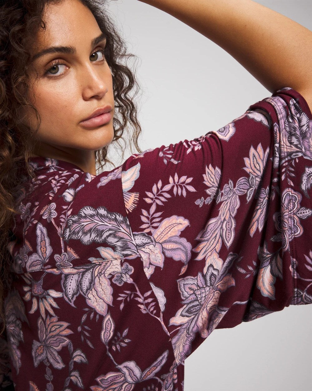 PAISLEY SPLENDOR PLUM - Short Robe | Soma