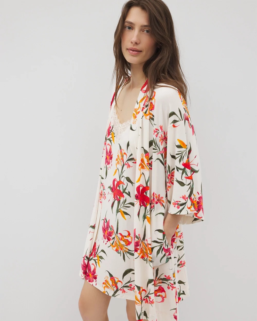 LE TIGRE FLORA CHAMPAGNE - Short Robe | Soma