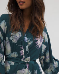 HAVEN BOTANICAL DARK SEA - Short Robe | Soma