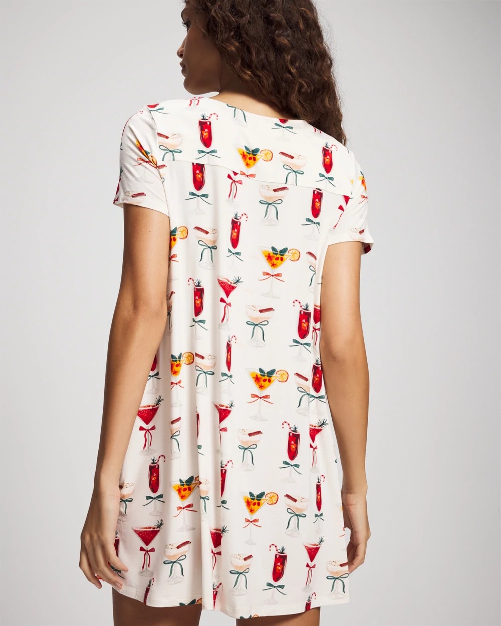 MERRY MIXES CHAMP - Short Sleeve Scoop Neck Sleepshirt | Soma