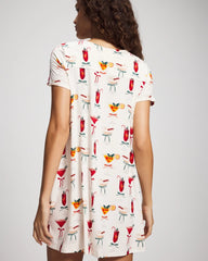 MERRY MIXES CHAMP - Short Sleeve Scoop Neck Sleepshirt | Soma
