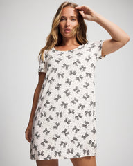 THATS A WRAP CHAMP MICRO - Short Sleeve Scoop Neck Sleepshirt | Soma