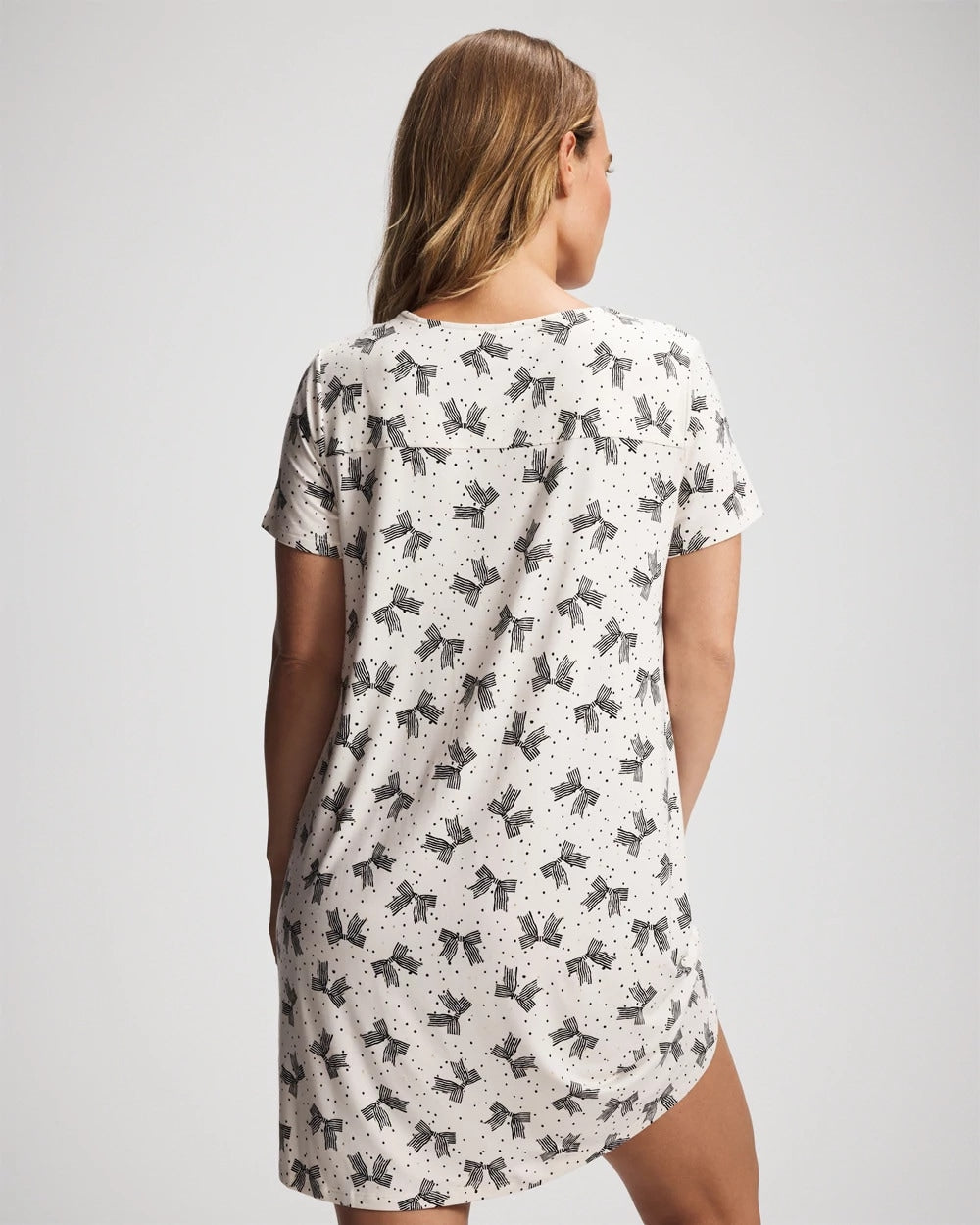 THATS A WRAP CHAMP MICRO - Short Sleeve Scoop Neck Sleepshirt | Soma
