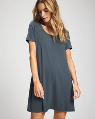 PETROL - Short Sleeve Scoop Neck Sleepshirt | Soma
