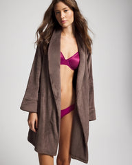 DARK TAUPE - Plush Short Robe | Soma