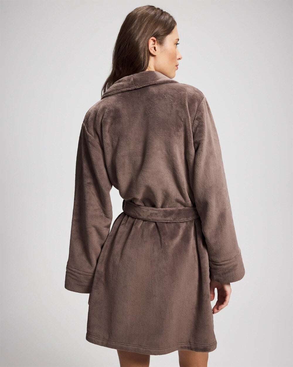 DARK TAUPE - Plush Short Robe | Soma