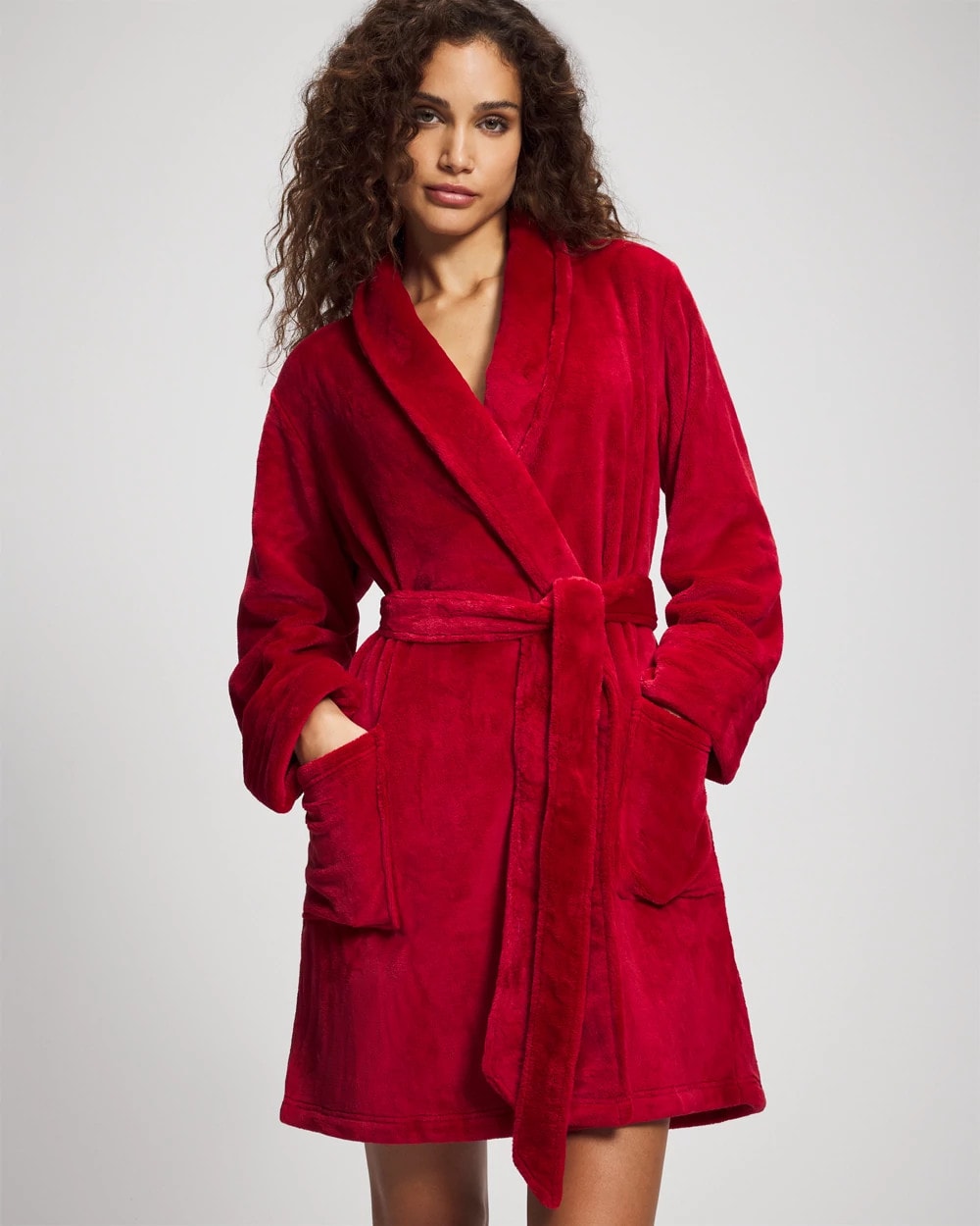PAINT THE TOWN RED - Plush Short Robe | Soma