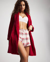 PAINT THE TOWN RED - Plush Short Robe | Soma