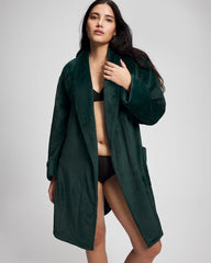 GREEN JOLIE - Plush Short Robe | Soma