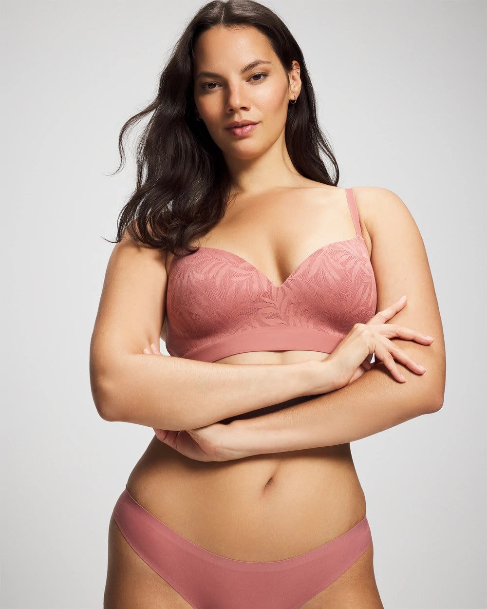 CLAY ROSE - Wireless Bra with Lace | Soma