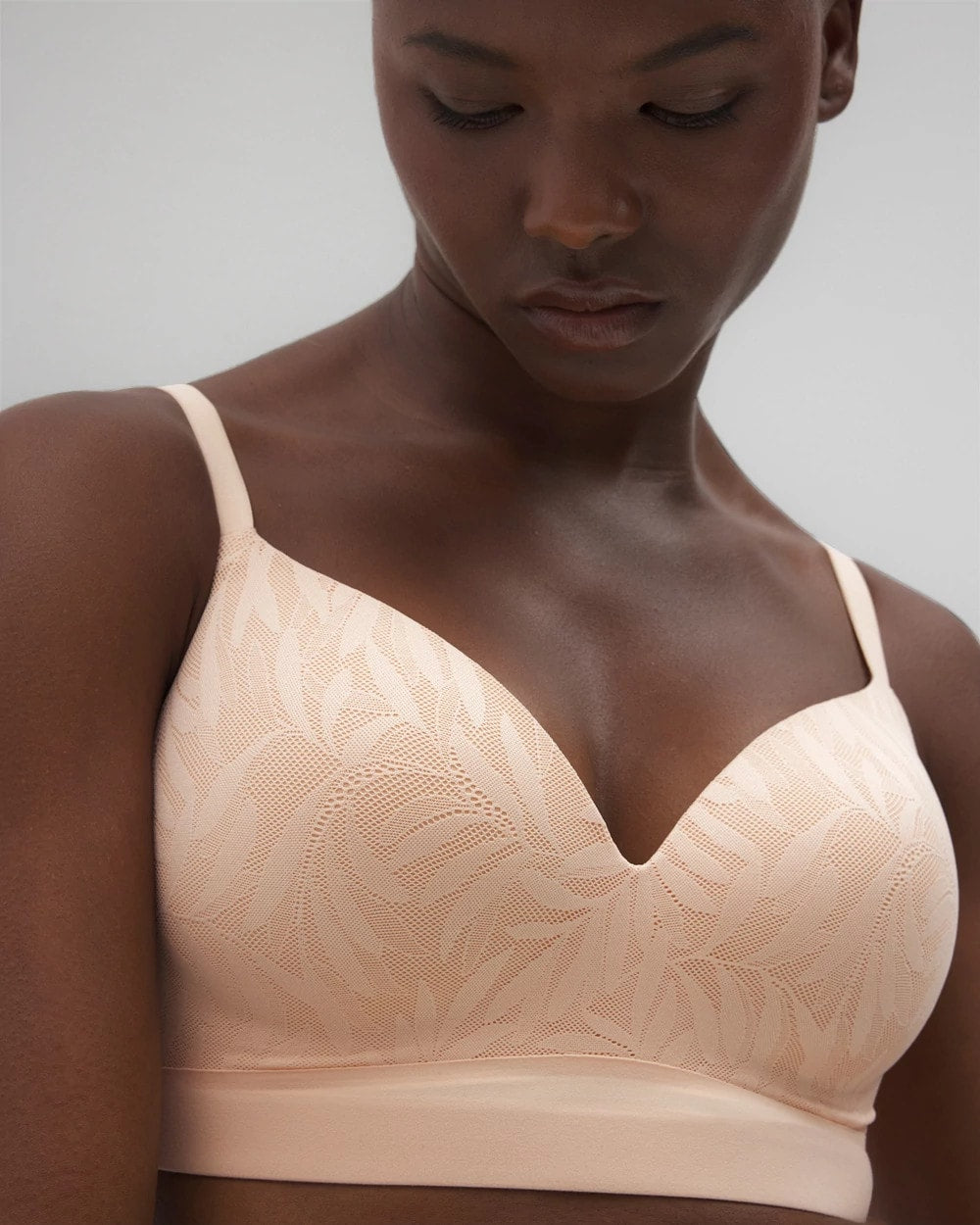 PEACH PARFAIT - Wireless Bra with Lace | Soma