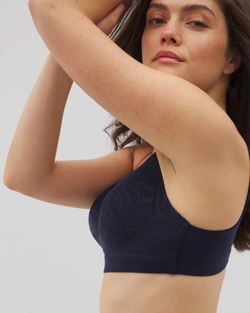 NIGHTFALL NAVY - Wireless Bra with Lace | Soma