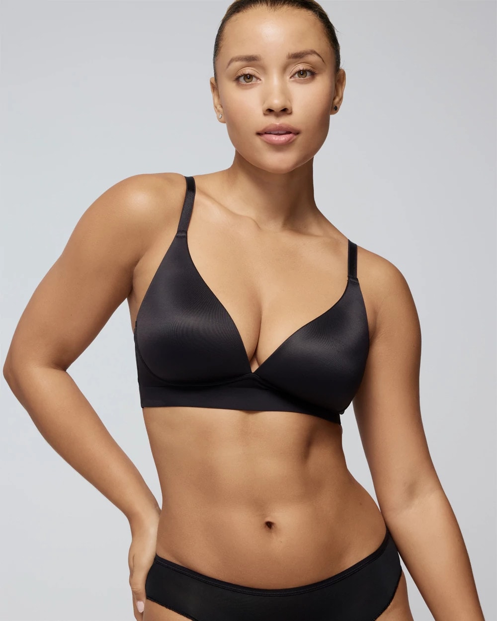 BLACK - Luxe Plunge Bralette | Soma