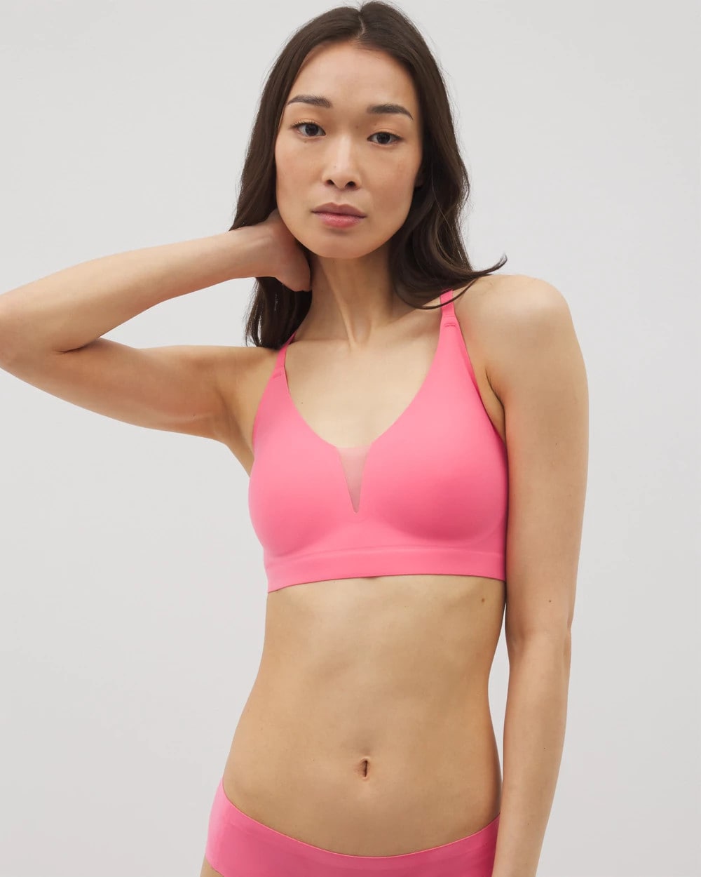 CAMELLIA ROSE - Racerback Mesh Bralette | Soma
