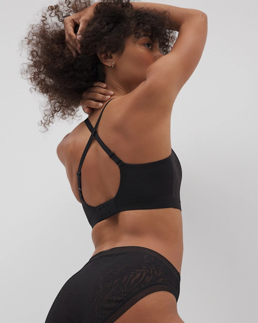BLACK - Lace Adjustable Bralette | Soma