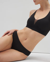 BLACK - Mesh Back Bikini Panty | Soma