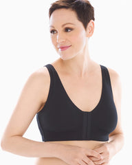 BLACK - Front-Closure Post-Surgery Bra | Soma