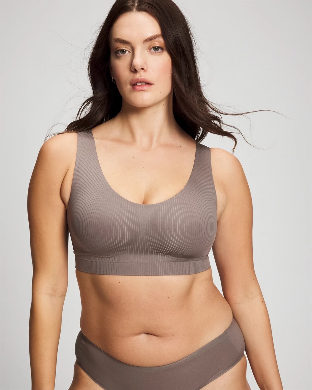 DARK TAUPE - Rib Bralette | Soma