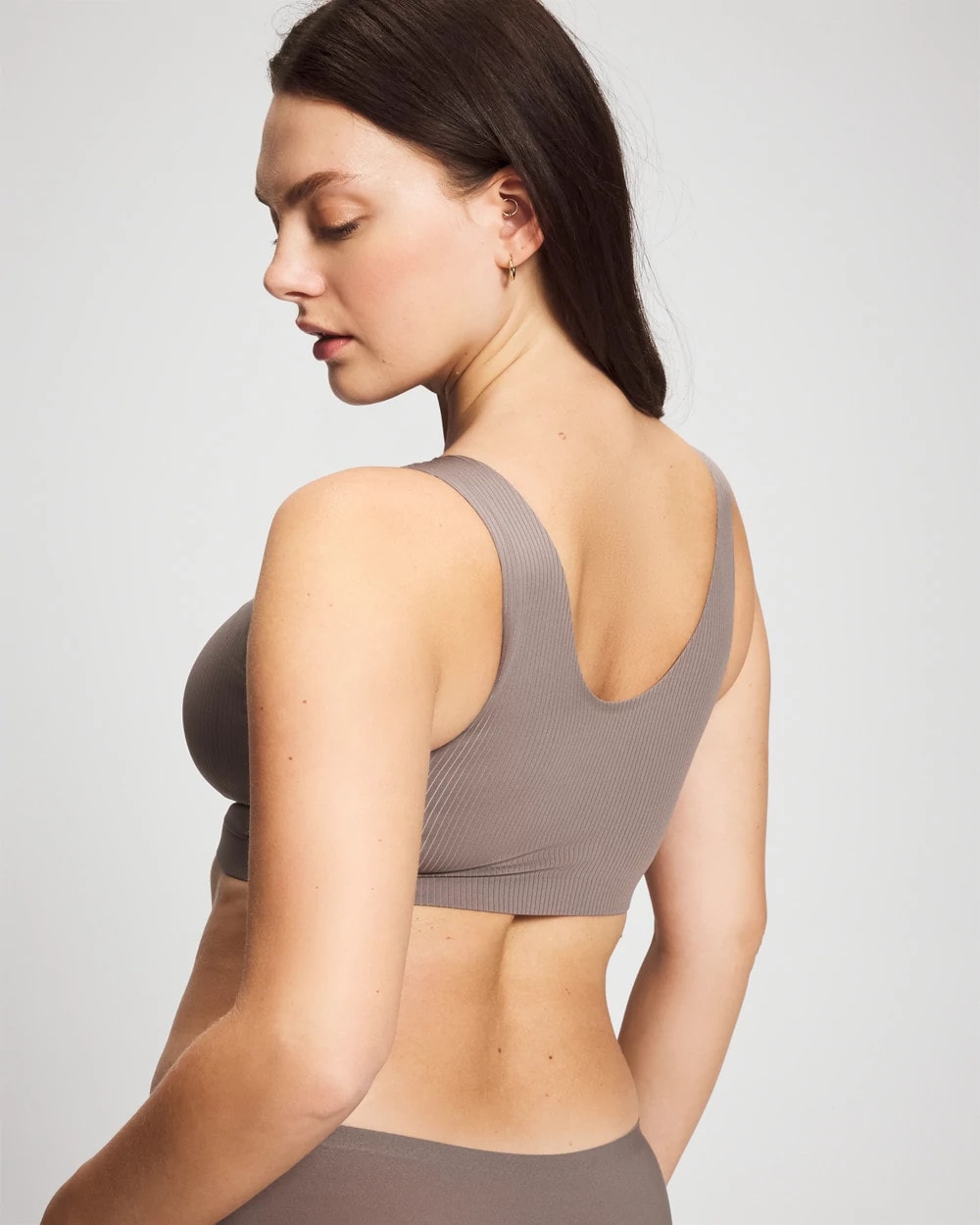 DARK TAUPE - Rib Bralette | Soma