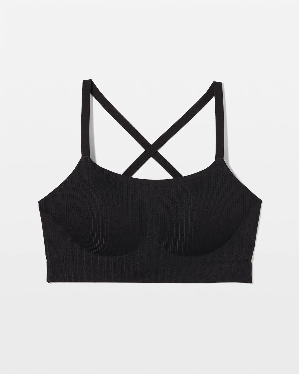 BLACK - Rib Adjustable Bralette | Soma