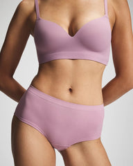 LILAC WINE - Seamless Rib Boyshort Panty | Soma