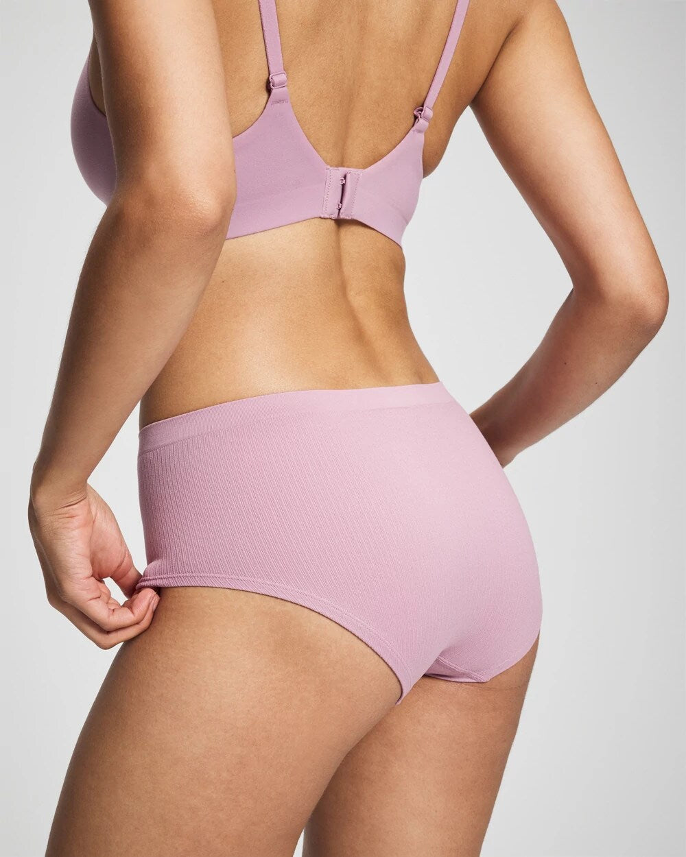 LILAC WINE - Seamless Rib Boyshort Panty | Soma