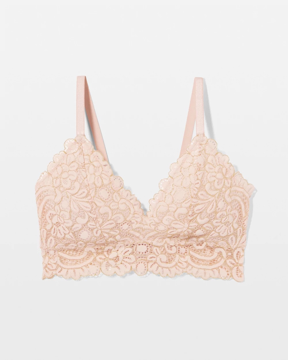 CAMEO ROSE W/ GOLD LUREX - Corded Lace Bralette | Soma