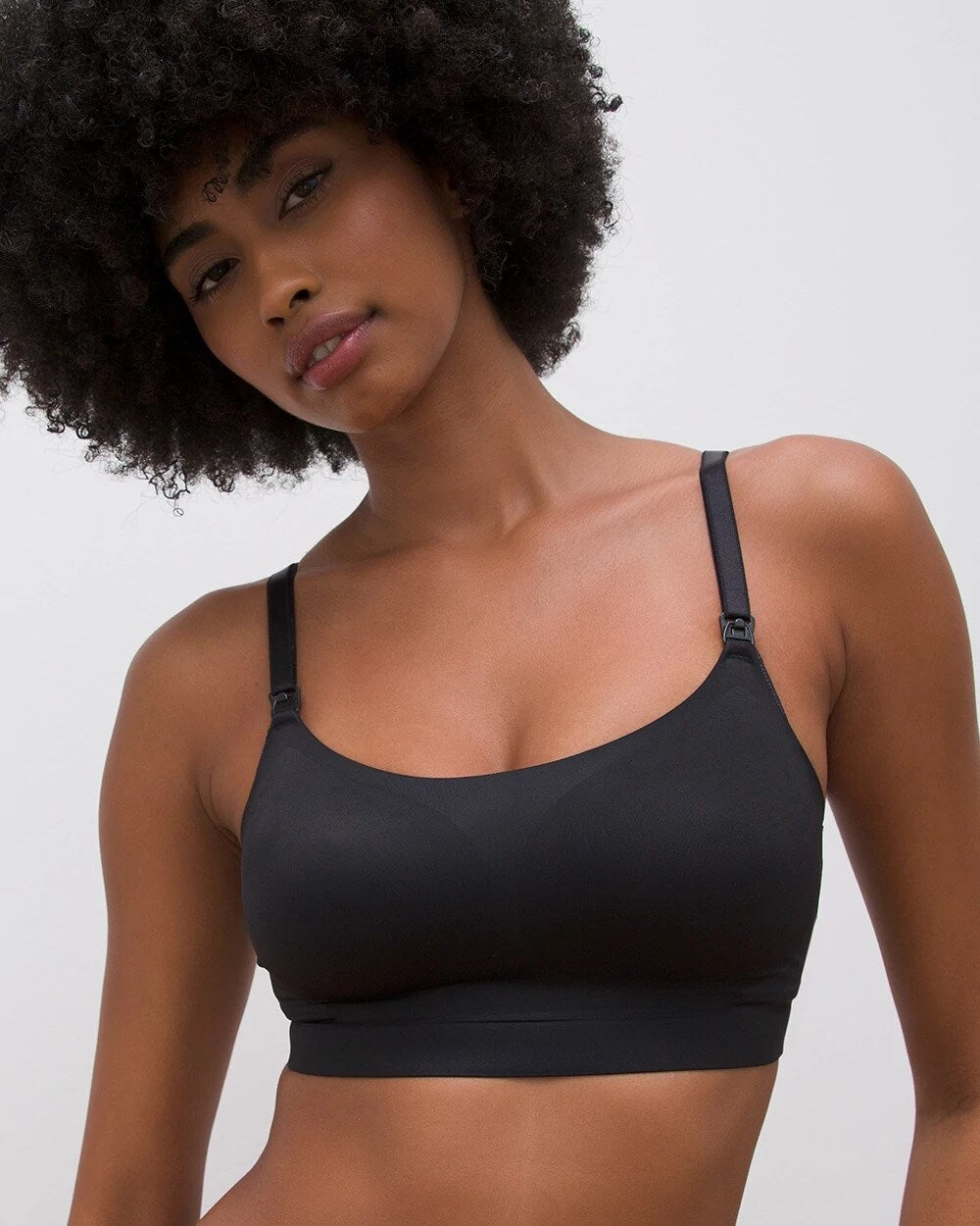 BLACK - Luxe Nursing Convertible Bralette | Soma