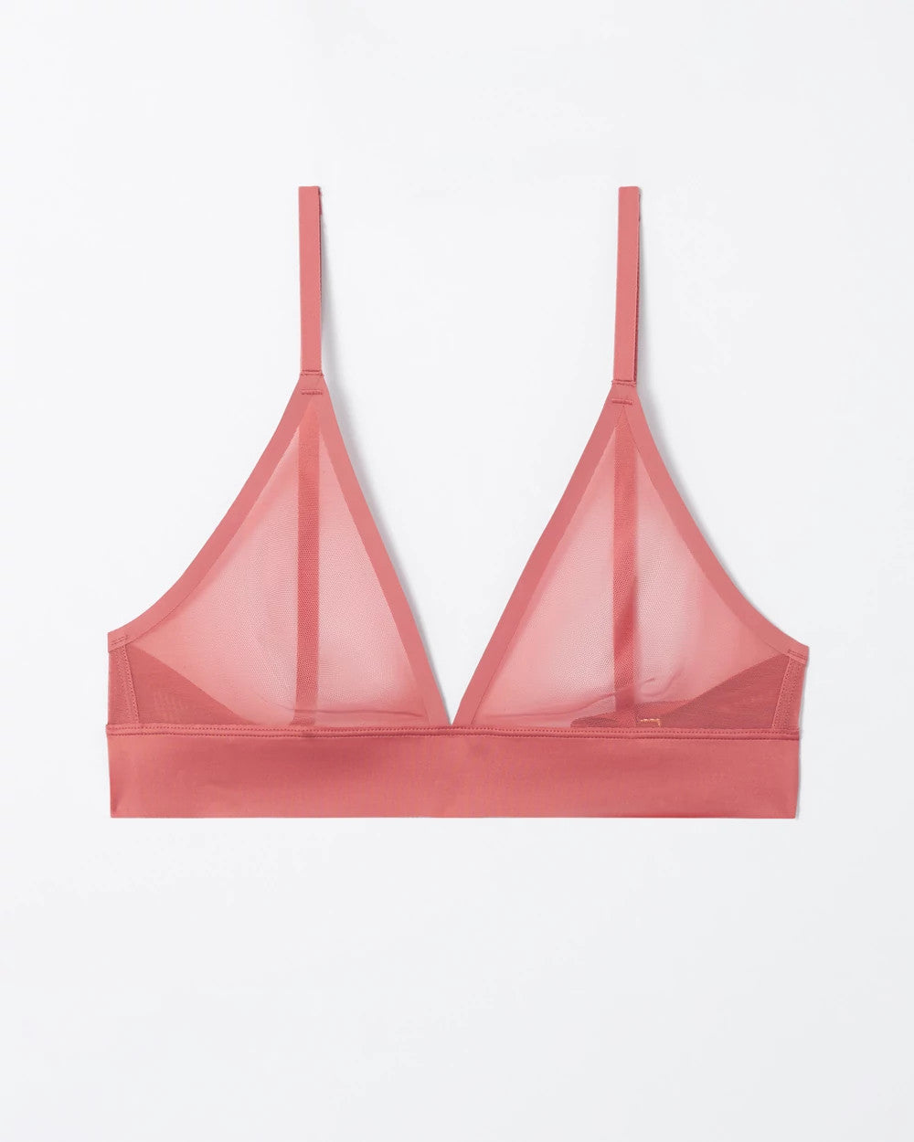 CLAY ROSE - Triangle Mesh Bralette | Soma