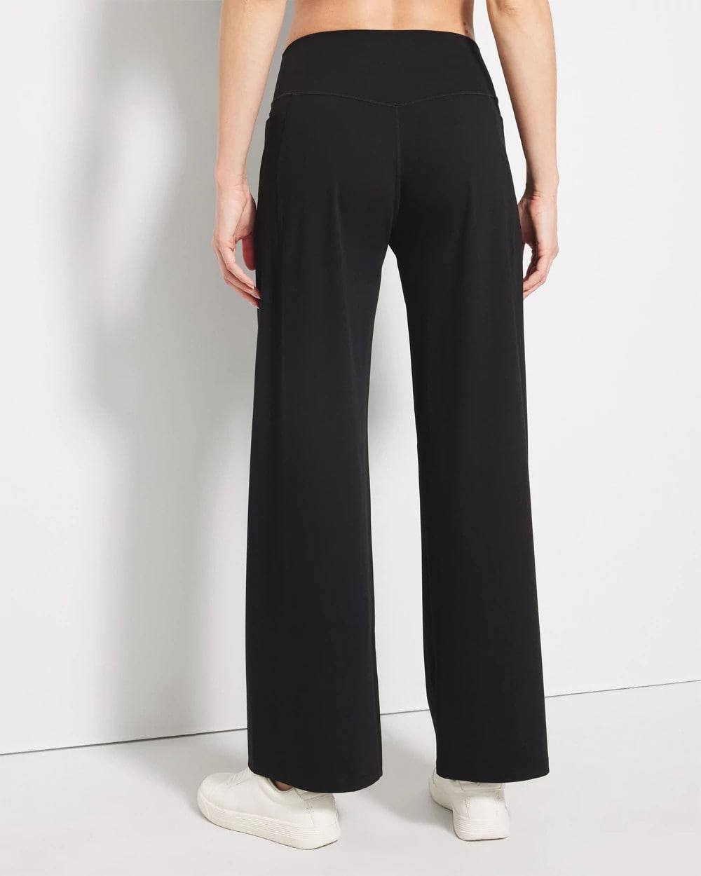 BLACK - High-Waist Wide-Leg Pants | Soma