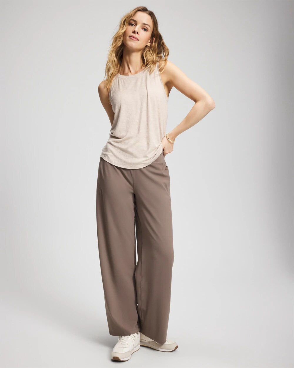 DARK TAUPE - High-Waist Wide-Leg Pants | Soma