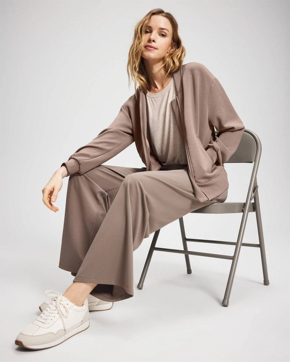DARK TAUPE - High-Waist Wide-Leg Pants | Soma