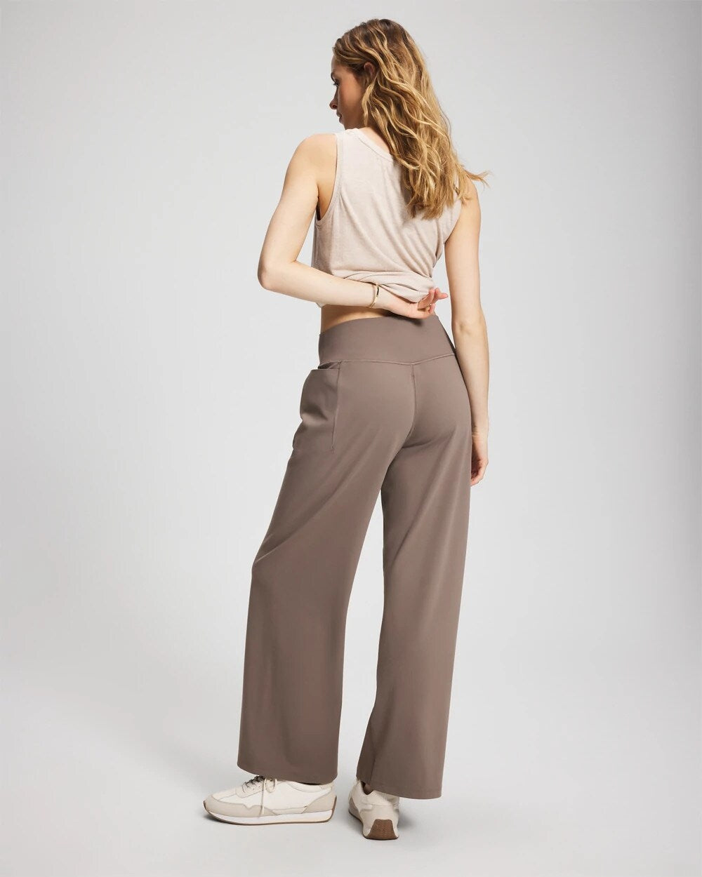 DARK TAUPE - High-Waist Wide-Leg Pants | Soma