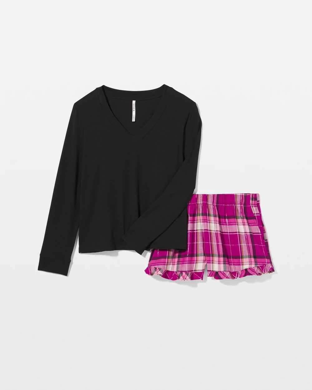 FASHIONABLY PLAID MAGENTA - Pajama Set | Soma