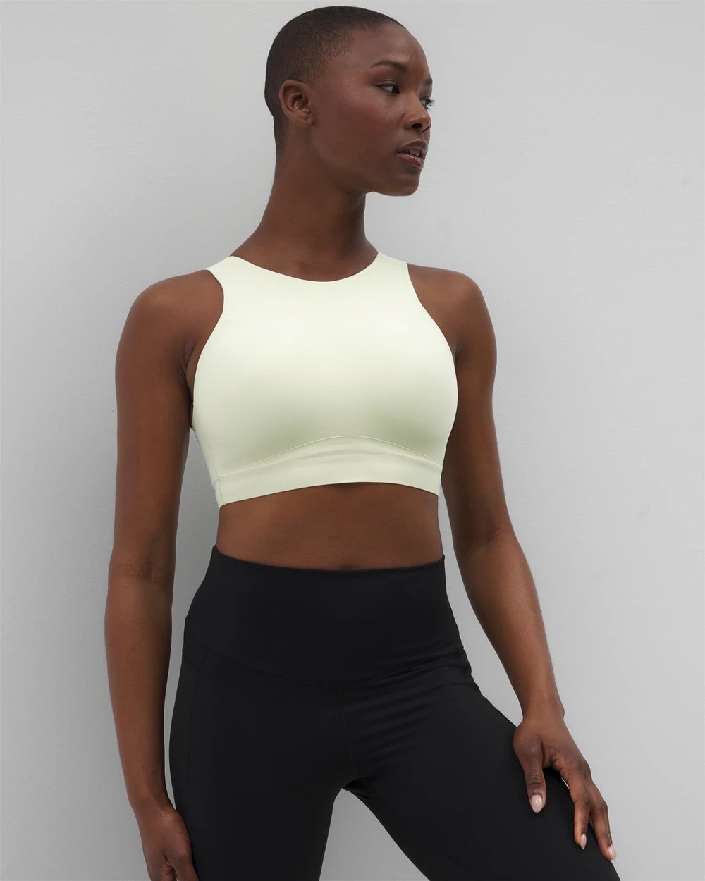 ALOE WASH - High-Neck Yoga Bra | Soma
