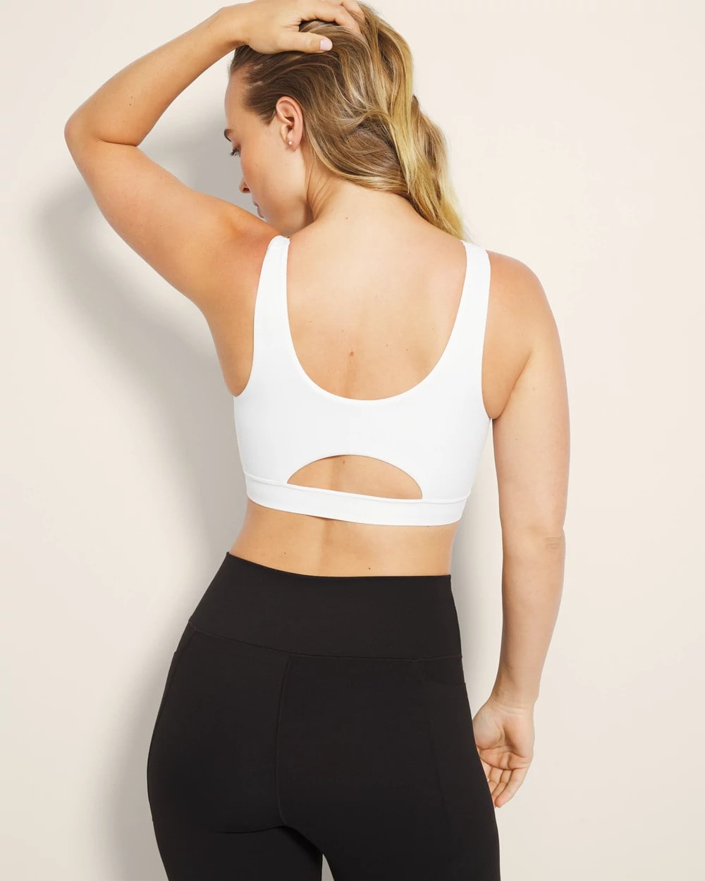 OPTIC WHITE - High-Neck Yoga Bra | Soma