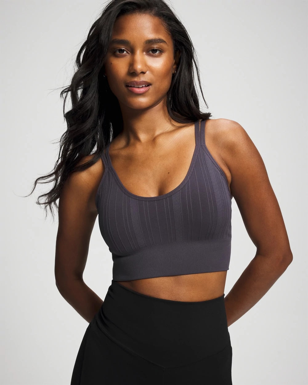 GRAY INK - Seamless Bra With Strappy Back | Soma