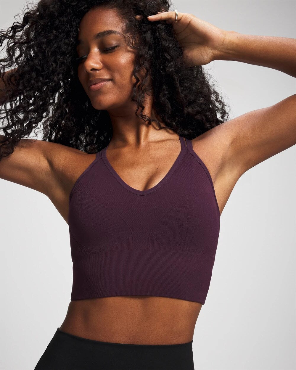 PLUM PERFECT - Longline Bra with Strappy Back | Soma