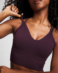 PLUM PERFECT - Longline Bra with Strappy Back | Soma