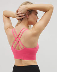 CAMELLIA ROSE - Longline Bra with Strappy Back | Soma