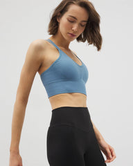BLUE HEAVEN - Longline Bra with Strappy Back | Soma