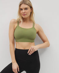 VETIVER GREEN - Racerback Yoga Bra | Soma