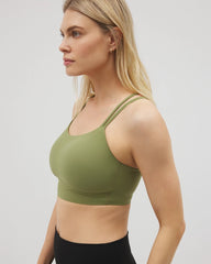 VETIVER GREEN - Racerback Yoga Bra | Soma
