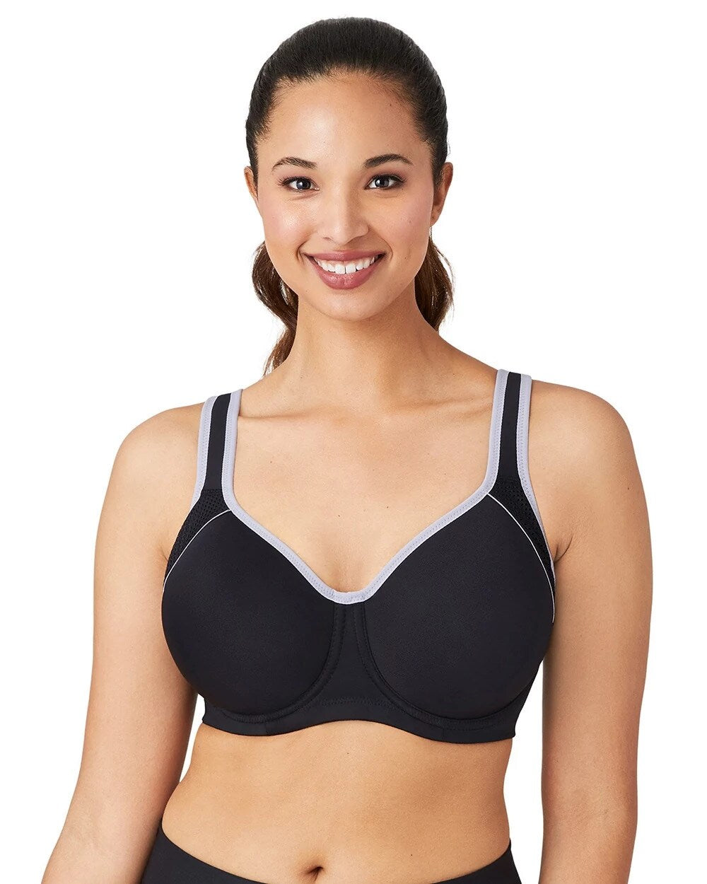 BLACK/LILAC GRAY - Contour High Impact Sports Bra | Soma