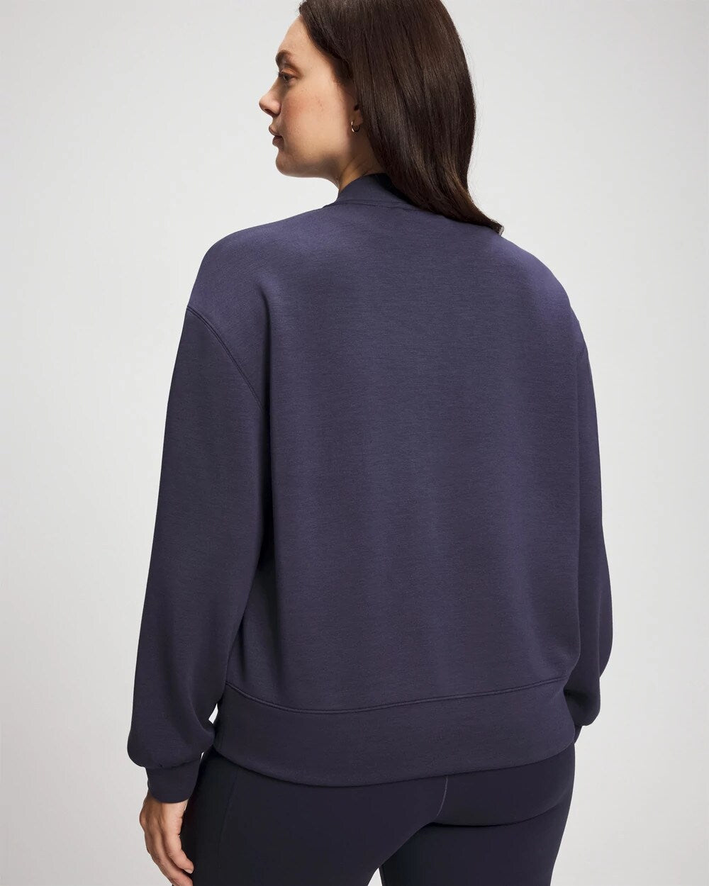 DEEP INDIGO - Modern Modal Bomber Jacket | Soma