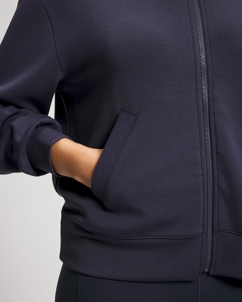 DEEP INDIGO - Modern Modal Bomber Jacket | Soma