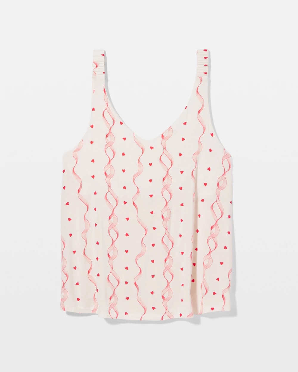 COQUETTE VALENTINE CHAMP - Shirred Strap Pajama Tank | Soma