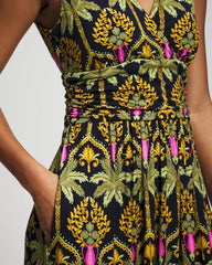 PALMY PATTERNS NAVY - Goddess Maxi Bra Dress | Soma