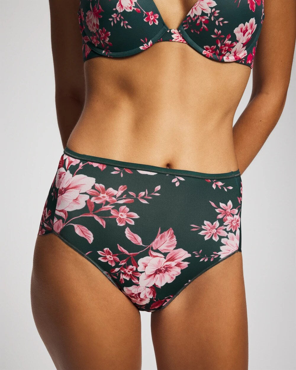 COTTAGE FLORAL MINI GREEN - Modern Brief Panty | Soma
