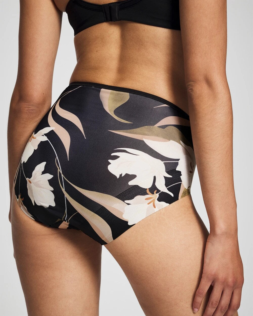 MYSTIC BLOOMS MINI BLACK - Modern Brief Panty | Soma